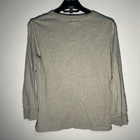 Polo Ralph Lauren Boys M 10-12 Youth Long sleeve Cotton Pullover Gray - Picture 4 of 4